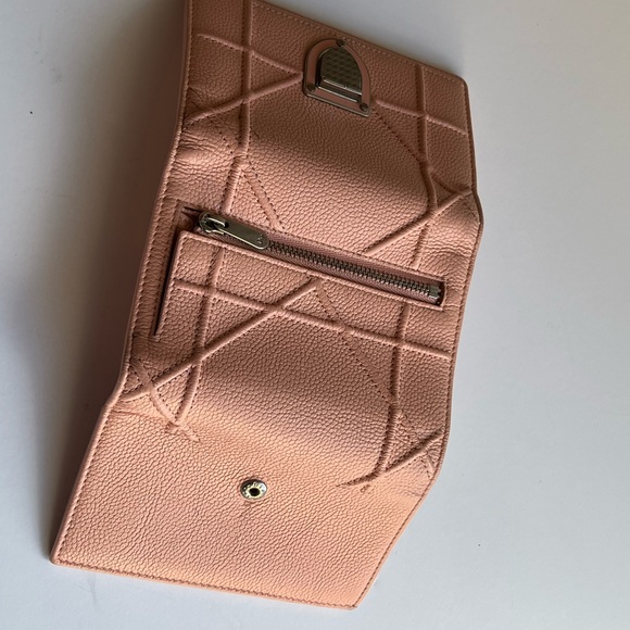 Dior Light Pink Leather Diorama Elancee Flap Wallet - Picture 9 of 13
